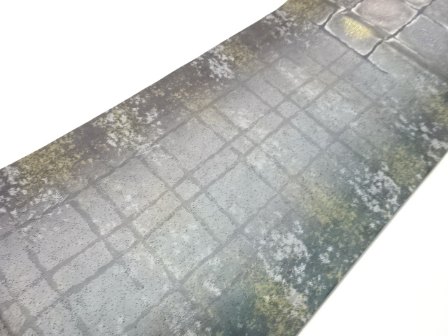  変わり格子模様織出し袋帯